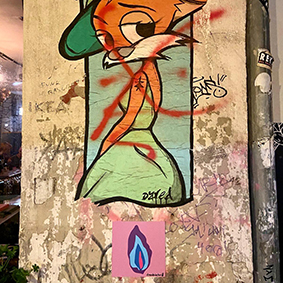 Yokikachel in der Adalbertstrae in Kreuzberg